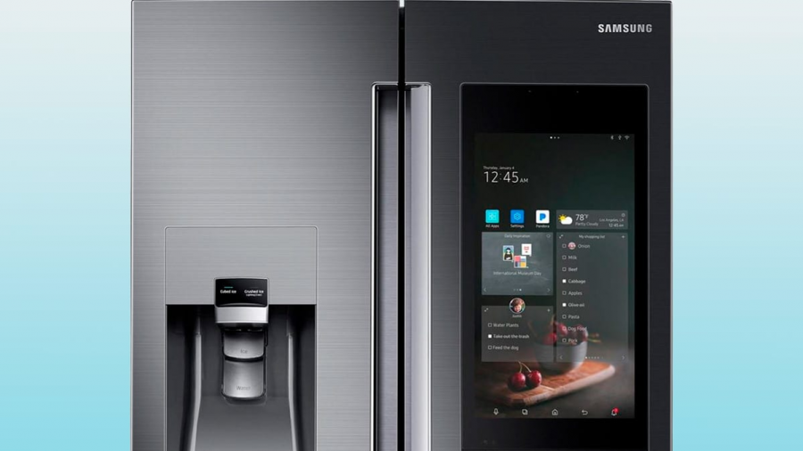 Samsung%E2%80%99s+Smart+Refrigerator+with+a+built-in+internet+connection.%0A%0A