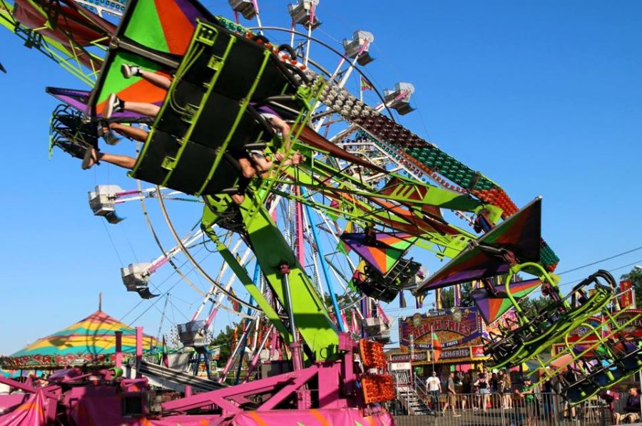 Carnival rides in motion!