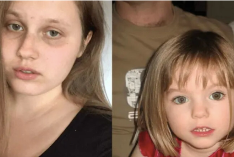 Side-by-side comparison of Julia Wendell (left) and Madeline McCann (right) at the age she was kidnapped.