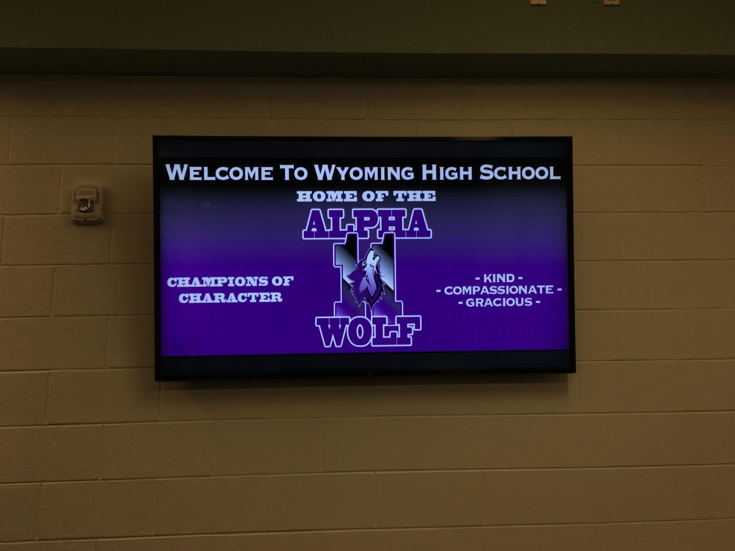 What The School TVs Actually Say