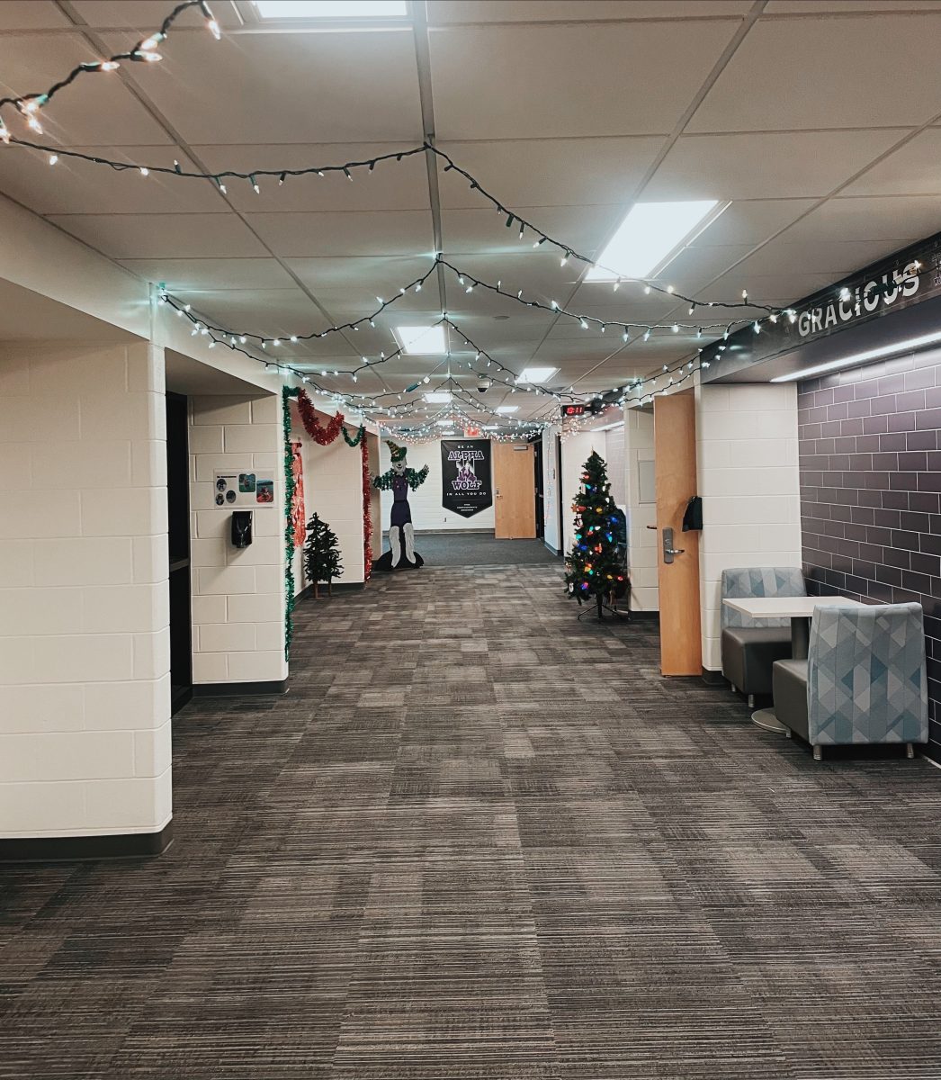 Freshman Hall Decorated for the Holidays!