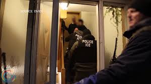 ICE agents raid a home