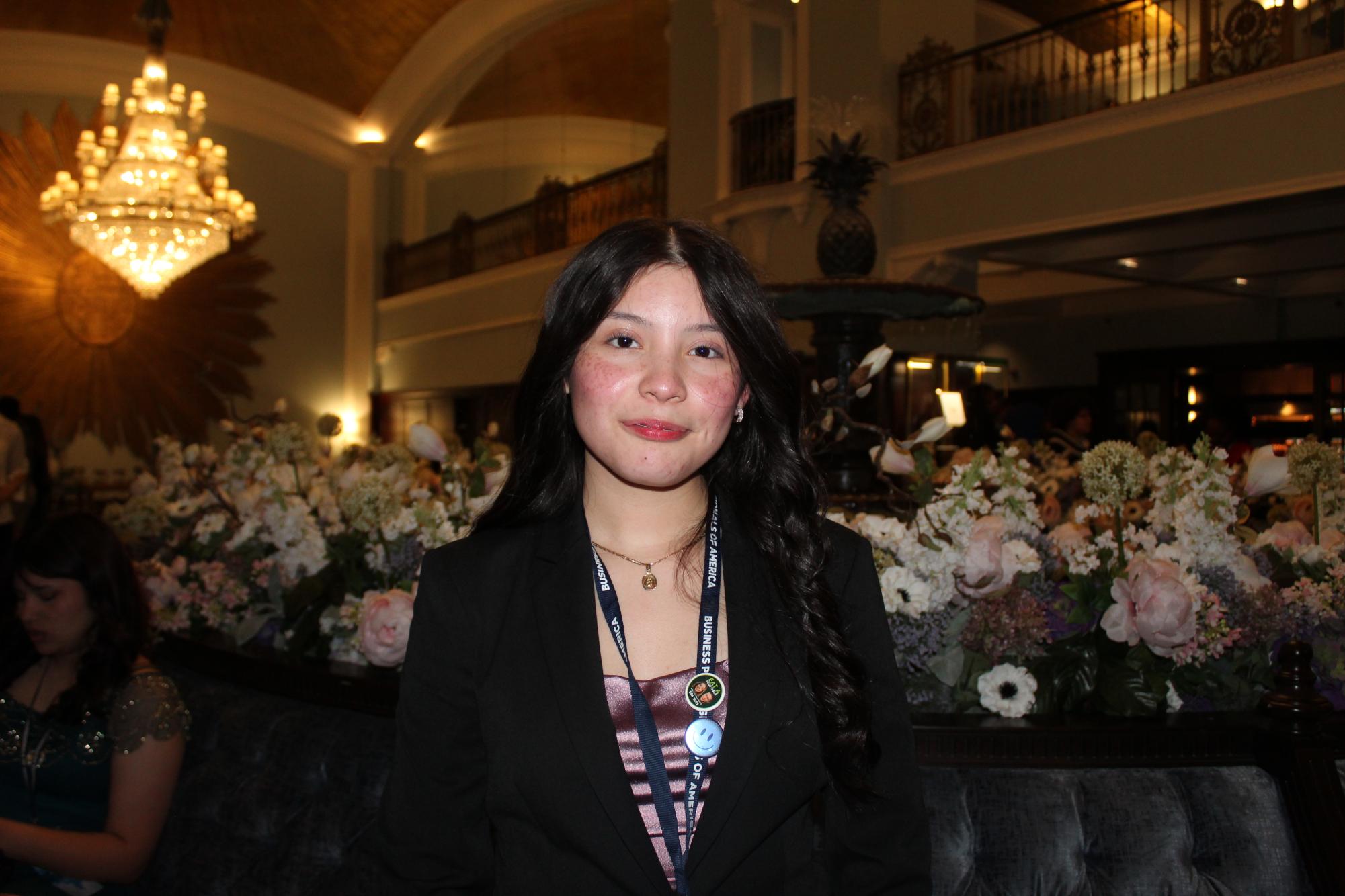 D'Leeth at last years Business Professionals of America state competition at the Amway Grand Hotel