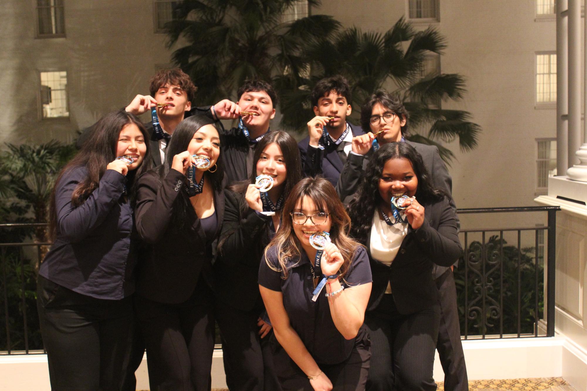 BPA National finalists with medals